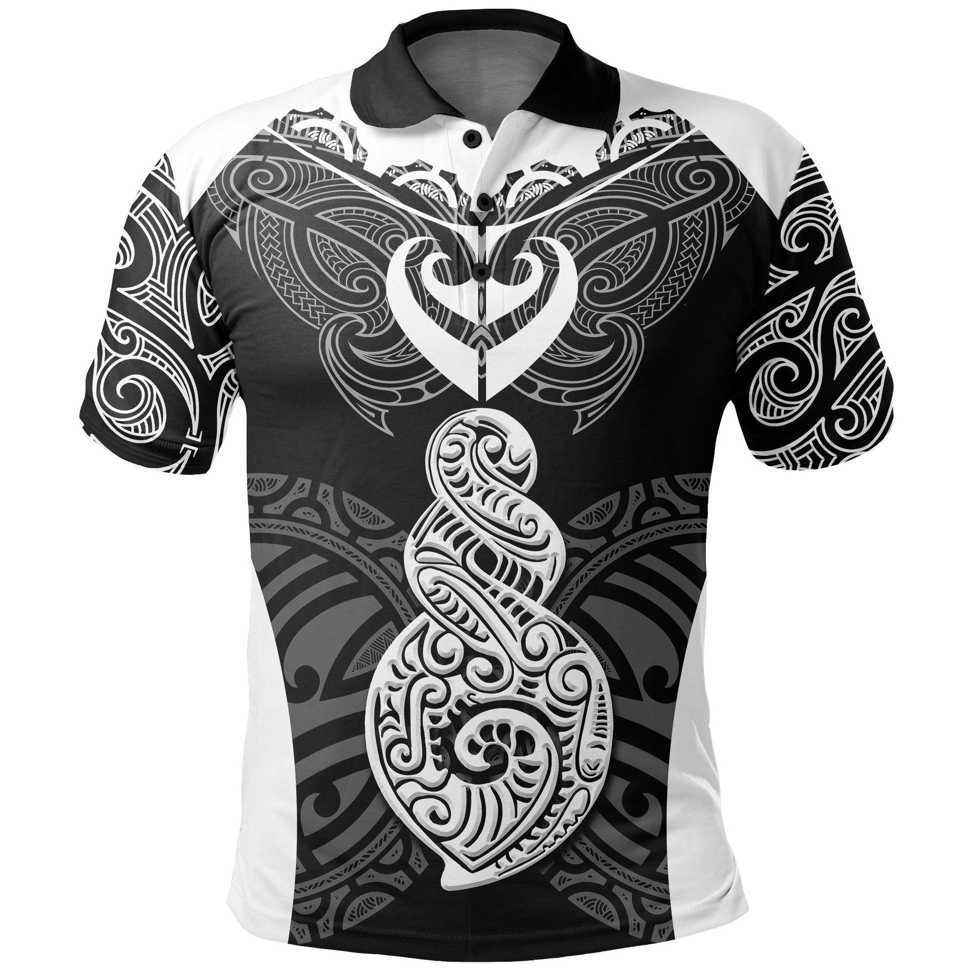 New Zealand Maori Polo Shirt Twist Tattoo