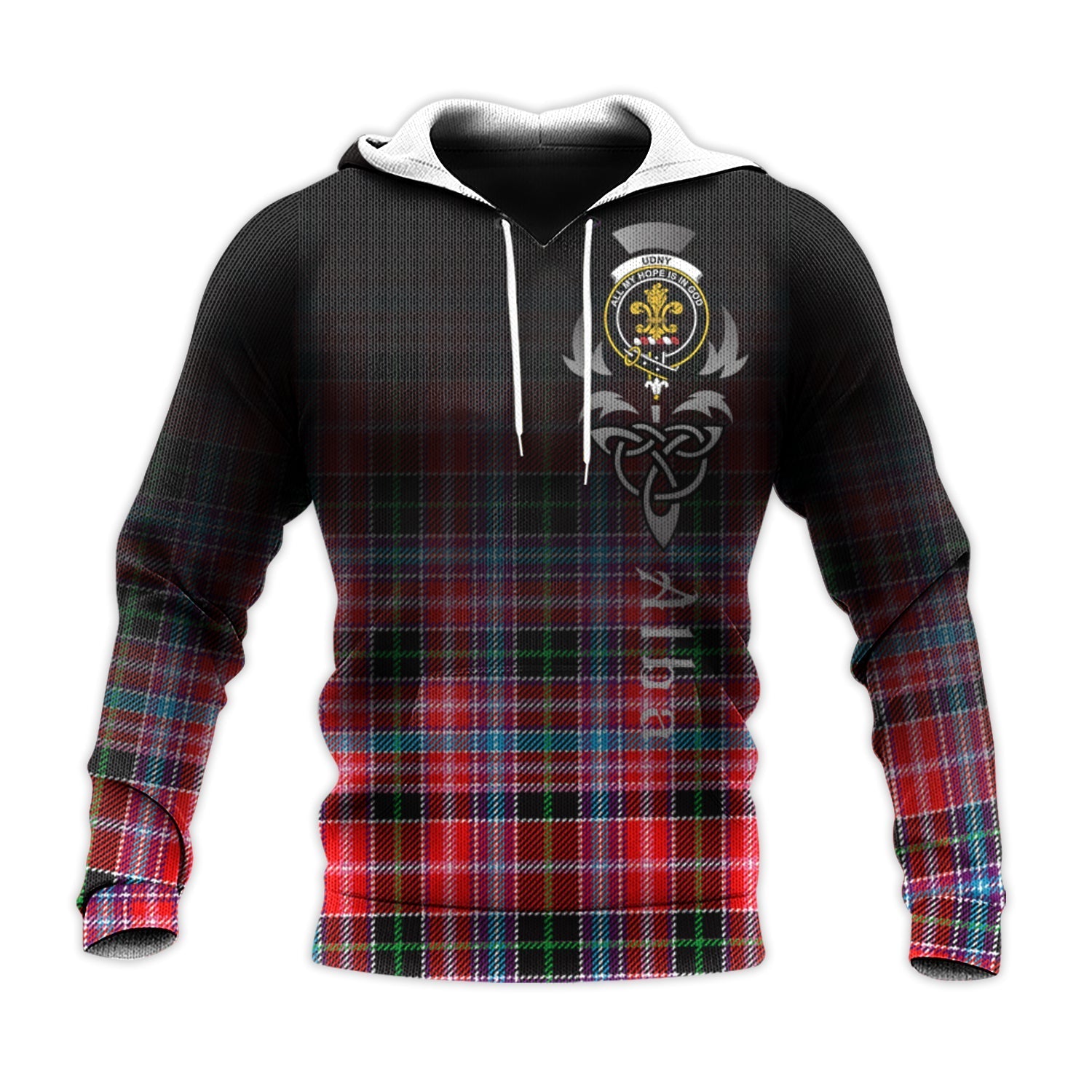 Printivon Udny Tartan Crest Alba Celtic Hoodie