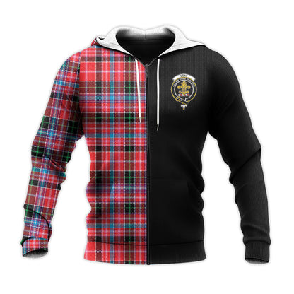 Printivon Udny Tartan Personalize Half Hoodie