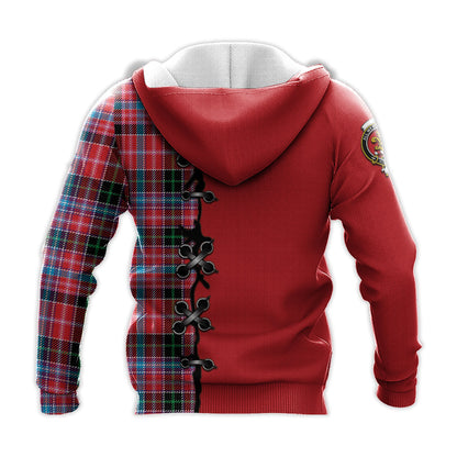Printivon Udny Tartan Hoodie Lion Rampant And Celtic Thistle Style