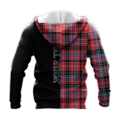 Printivon Udny Tartan Personalize Half Hoodie