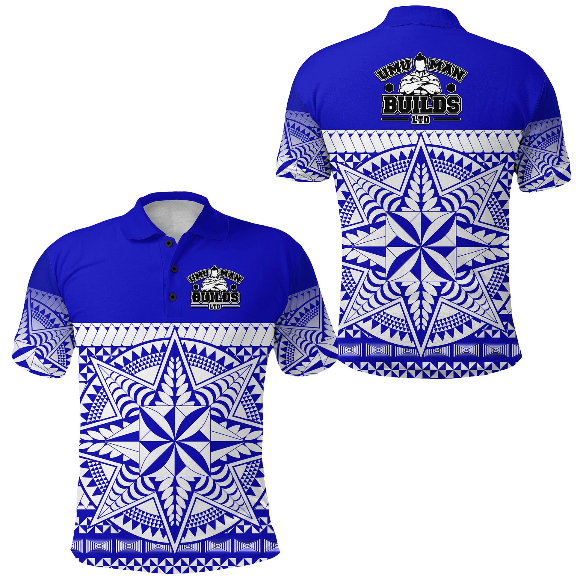 Tonga Umuman Builds Polo Shirt Special Version - Blue
