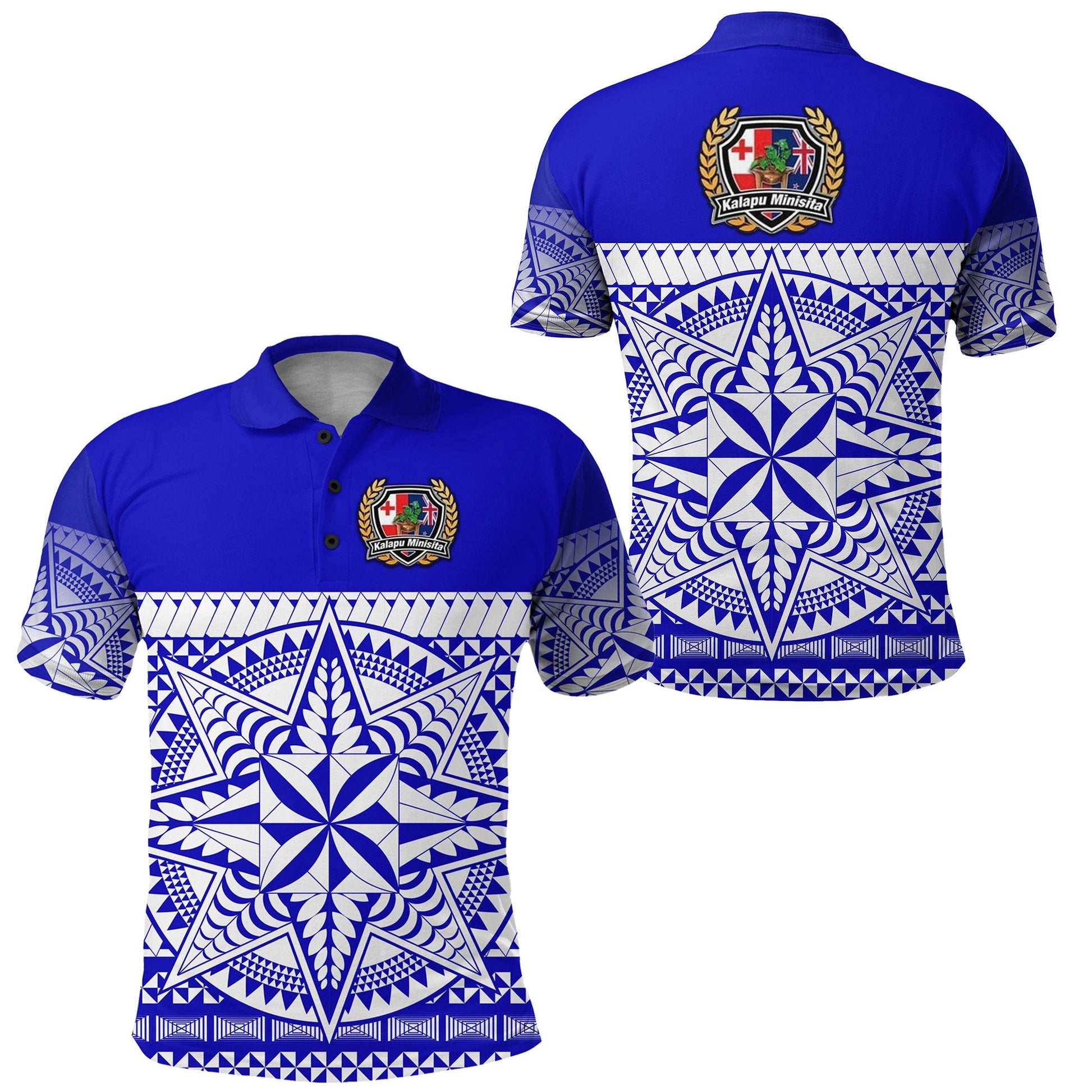 Tonga Kalapu Minisita Polo Shirt Special Version - Blue