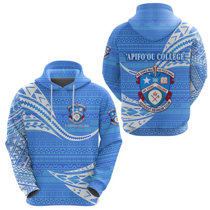 Apifoou College Hoodie Tonga Unique Version Blue