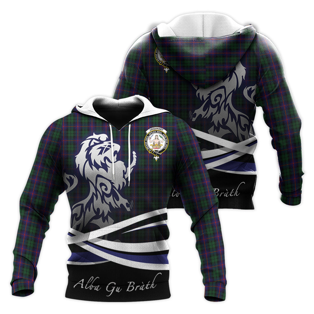 Printivon Urquhart Tartan Scottish Lion Hoodie