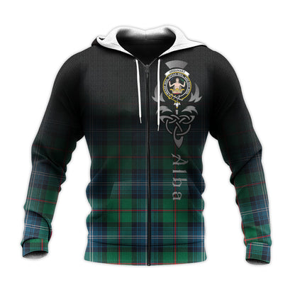 Printivon Urquhart Ancient Tartan Crest Alba Celtic Hoodie