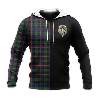 Printivon Urquhart Modern Tartan Personalize Half Hoodie