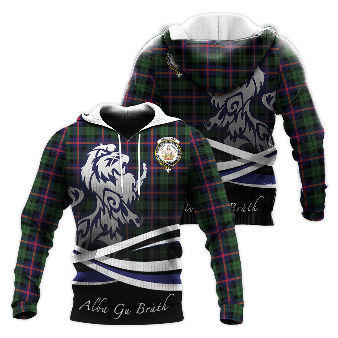 Printivon Urquhart Modern Tartan Scottish Lion Hoodie