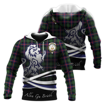 Printivon Urquhart Modern Tartan Scottish Lion Hoodie