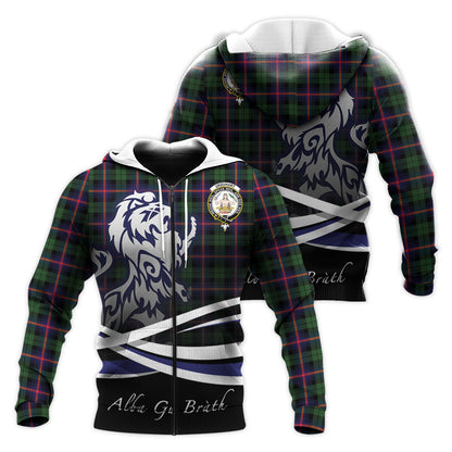 Printivon Urquhart Modern Tartan Scottish Lion Hoodie