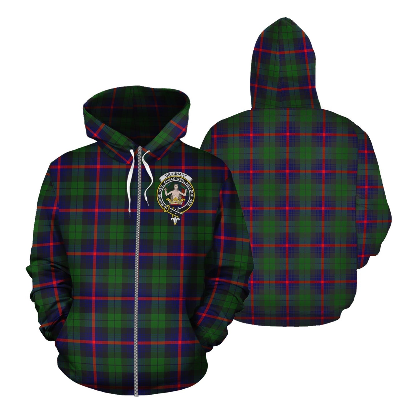 Printivon Urquhart Modern Tartan Hoodie