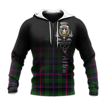 Printivon Urquhart Modern Tartan Crest Alba Celtic Hoodie