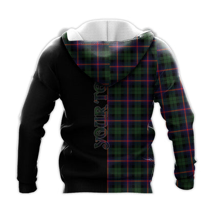 Printivon Urquhart Modern Tartan Personalize Half Hoodie
