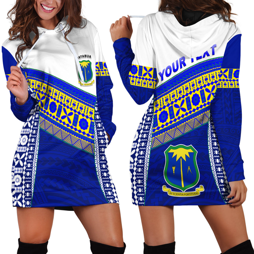 Custom Personalised Natabua High School Fiji Hoodie Dress NHS Polynesian