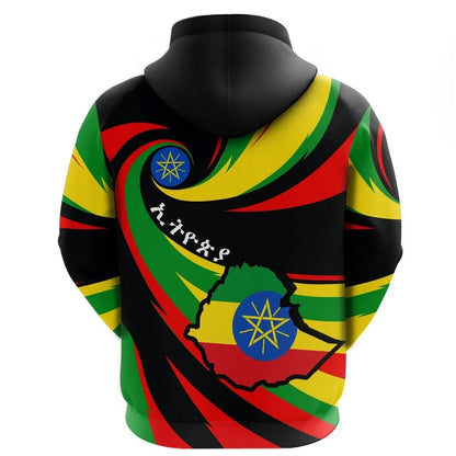 Ethiopia Creative Zip Hoodie Lt10