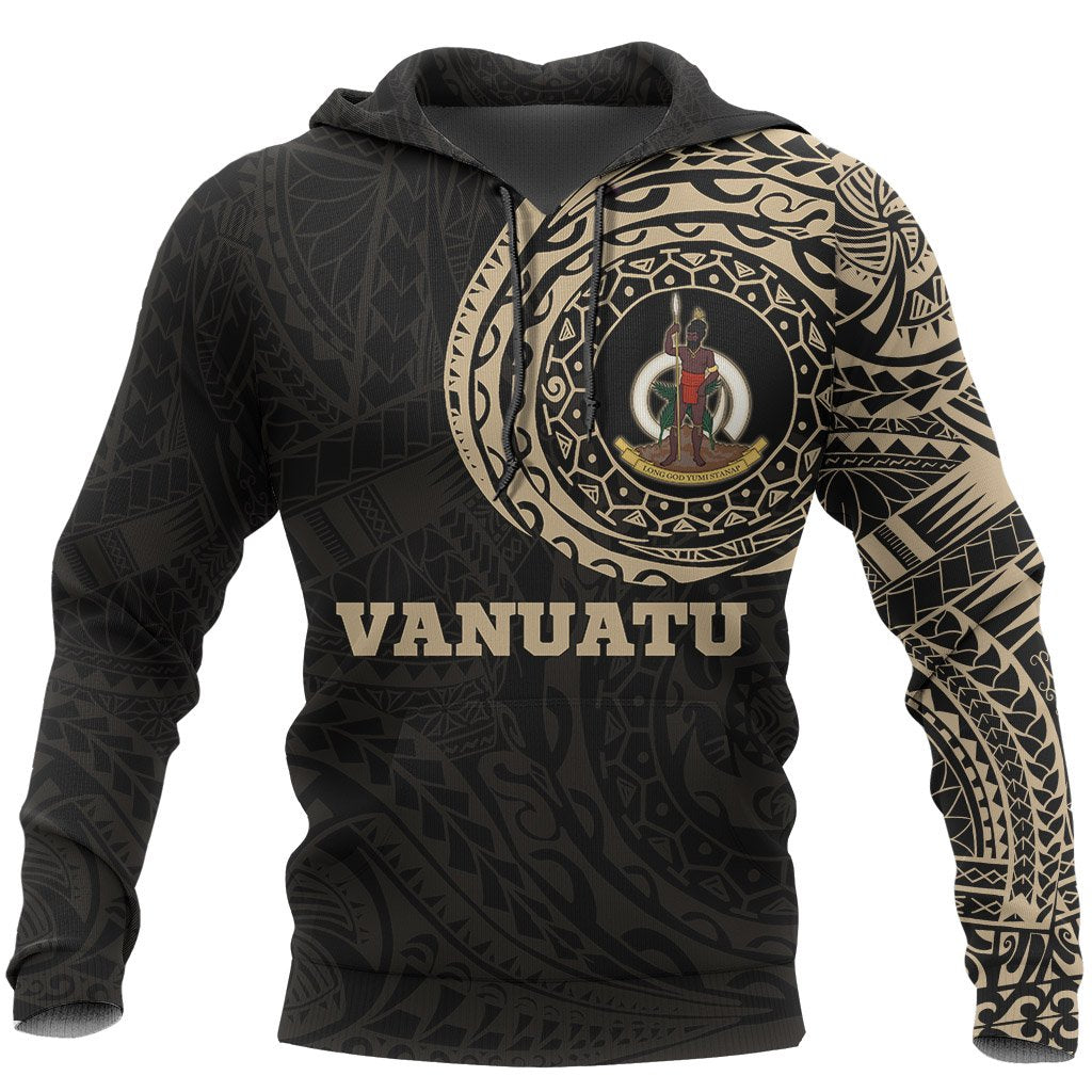 Vanuatu Hoodie Vanuatu Coat Of Arms Polynesian Tattoo Style A7