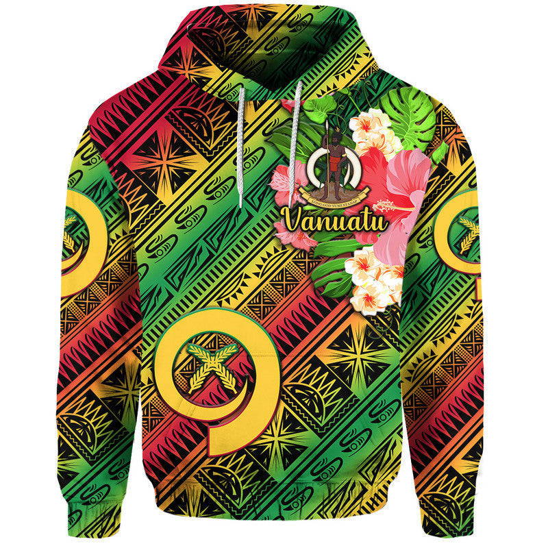 Vanuatu Zip Up And Pullover Hoodie Independence Be Proud Vanuatu Flag Gradient Vibes