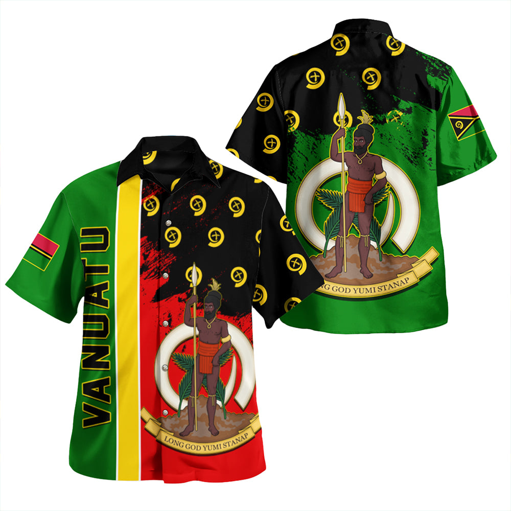 Vanuatu Flag Pattern Style Beach Shirt