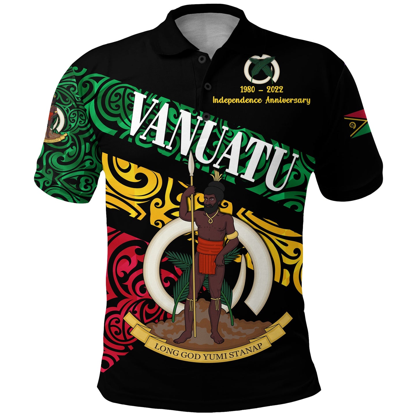 Vanuatu Special Independence Anniversary Polo Shirt Sporty Style