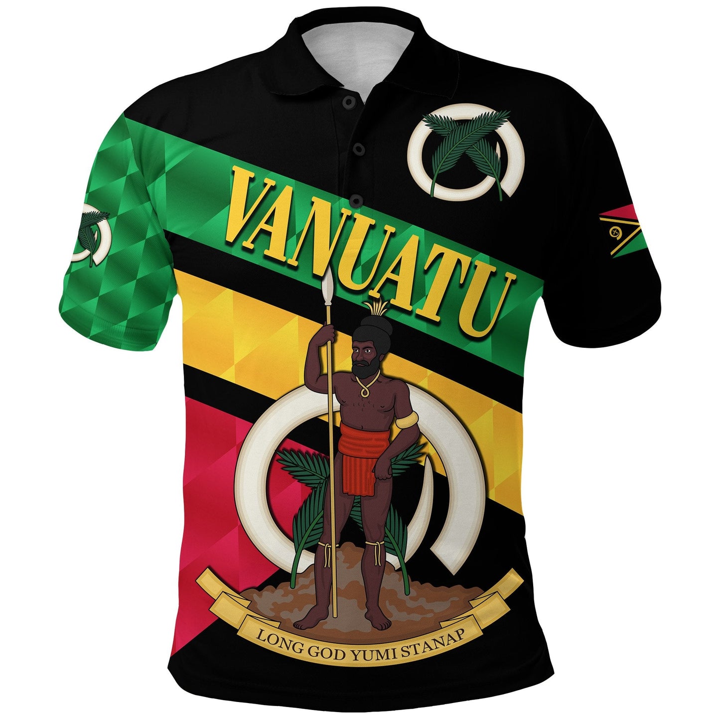Vanuatu Rugby Polo Shirt Sporty Style