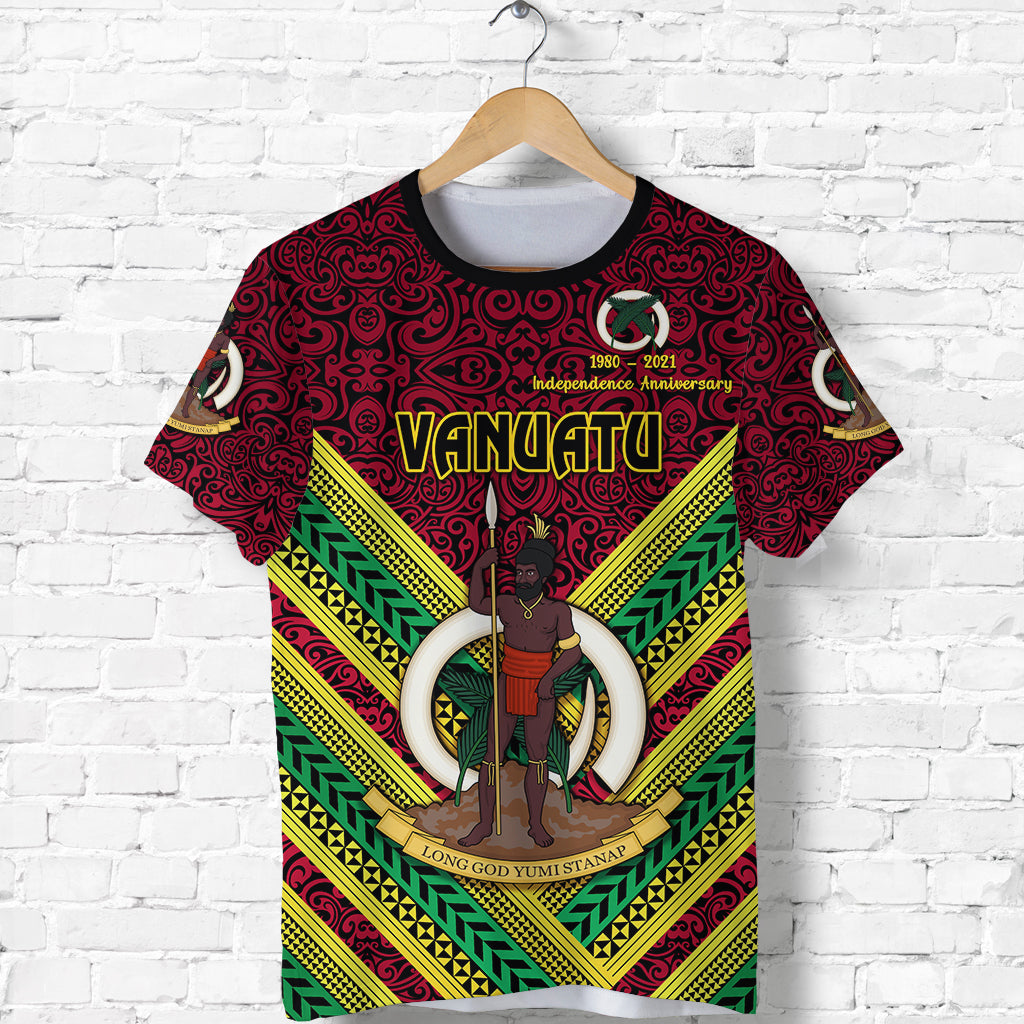Vanuatu Special Independence Anniversary T Shirt Creative Style Red