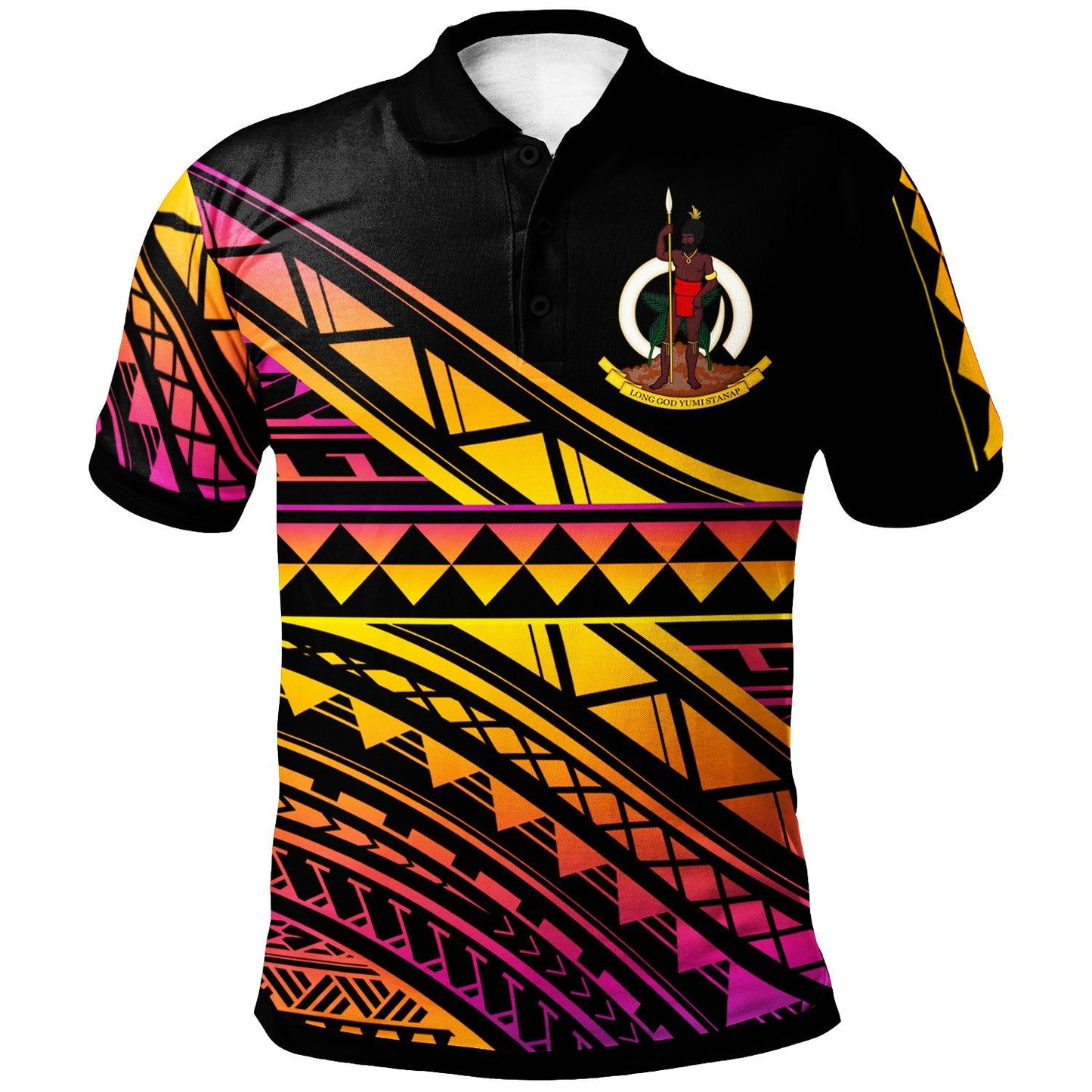 Vanuatu Personalised Polo Shirt - Special Polynesian Ornaments