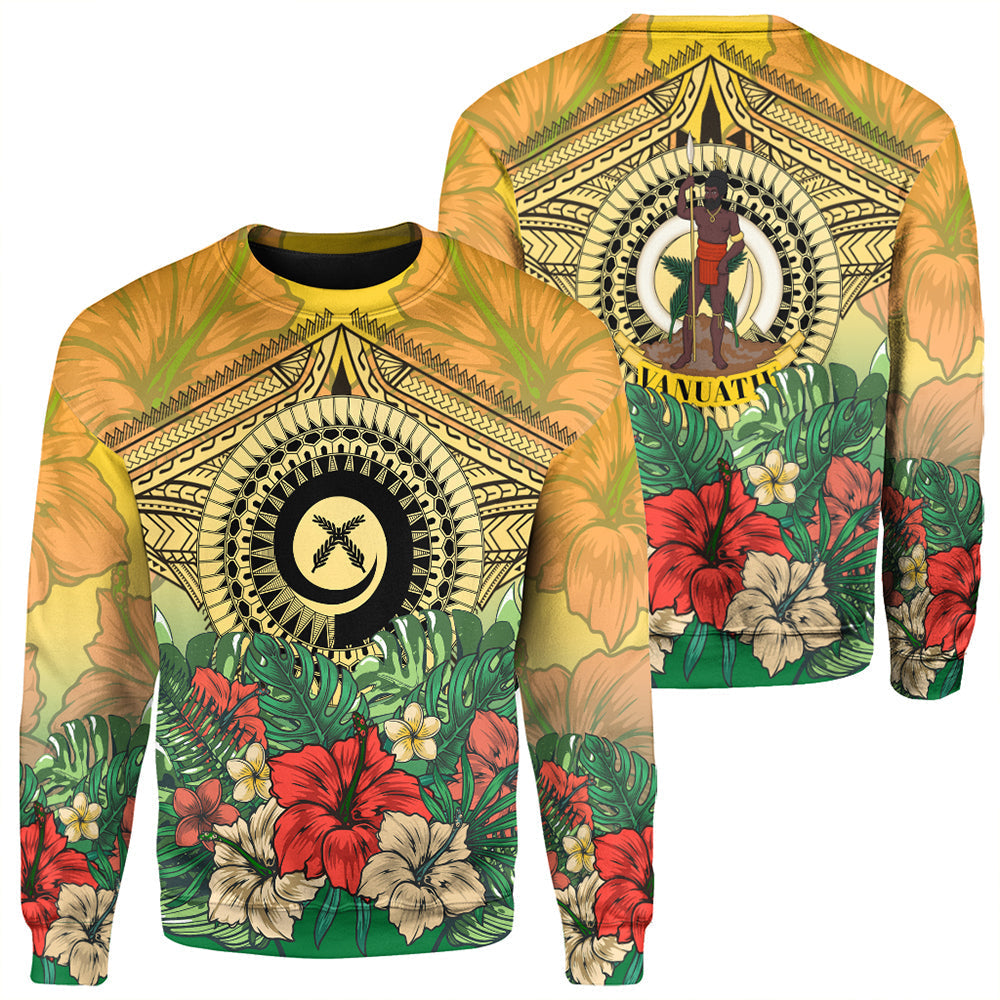 Vanuatu Polynesian Hibiscus Sweatshirt