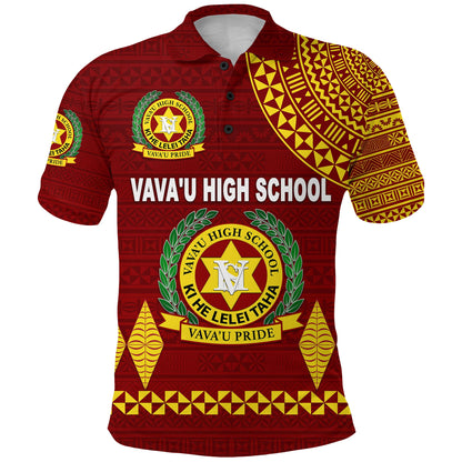 Tonga Vava'u High School Polo Shirt Simple Style - Maroon