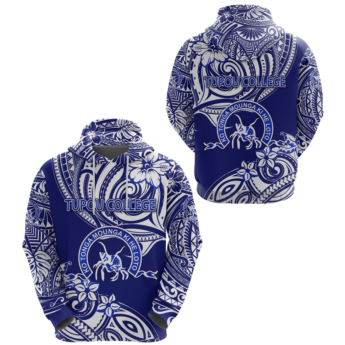 Kolisi Ko Tupou College Tonga Hoodie Unique Vibes Blue