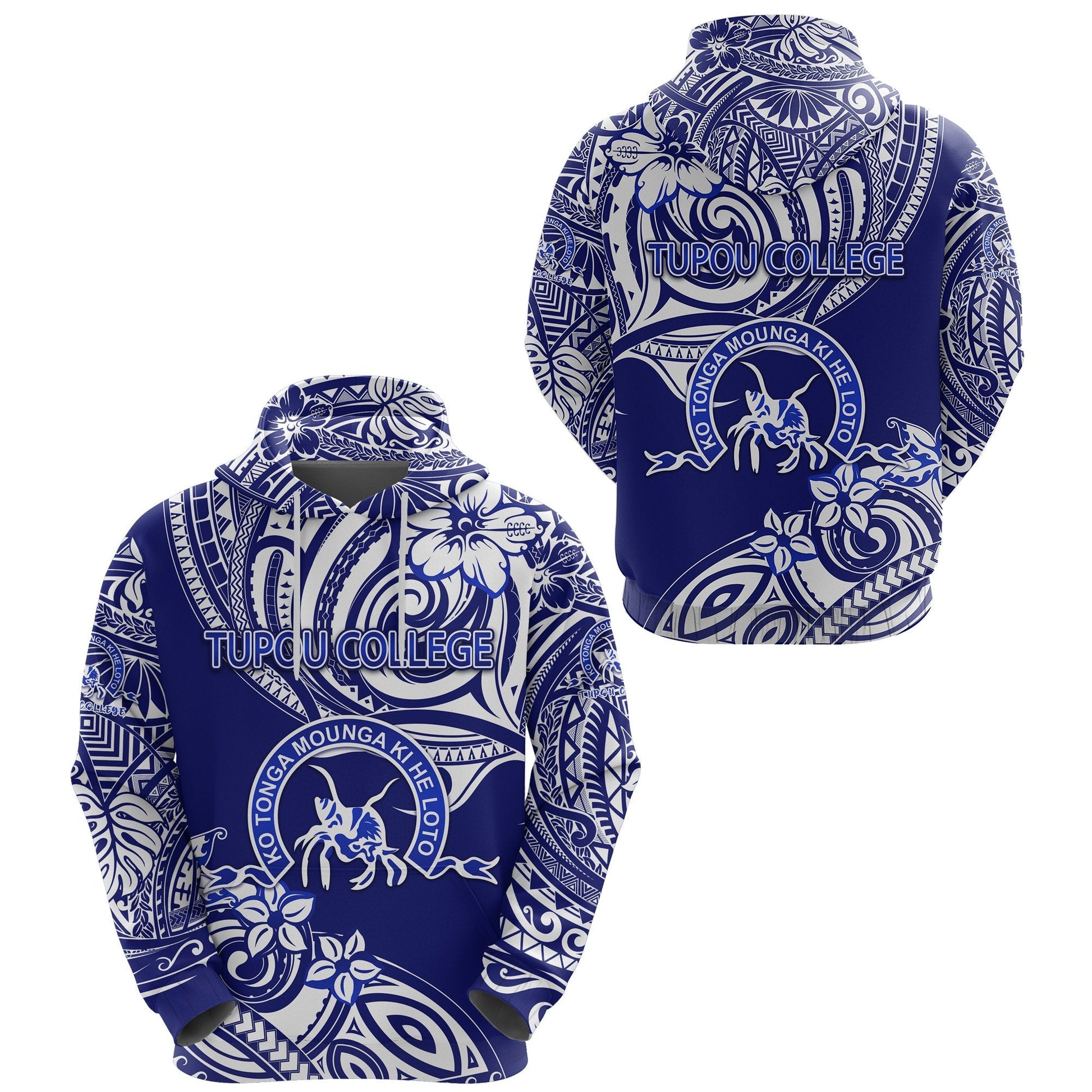Kolisi Ko Tupou College Tonga Hoodie Unique Vibes Blue