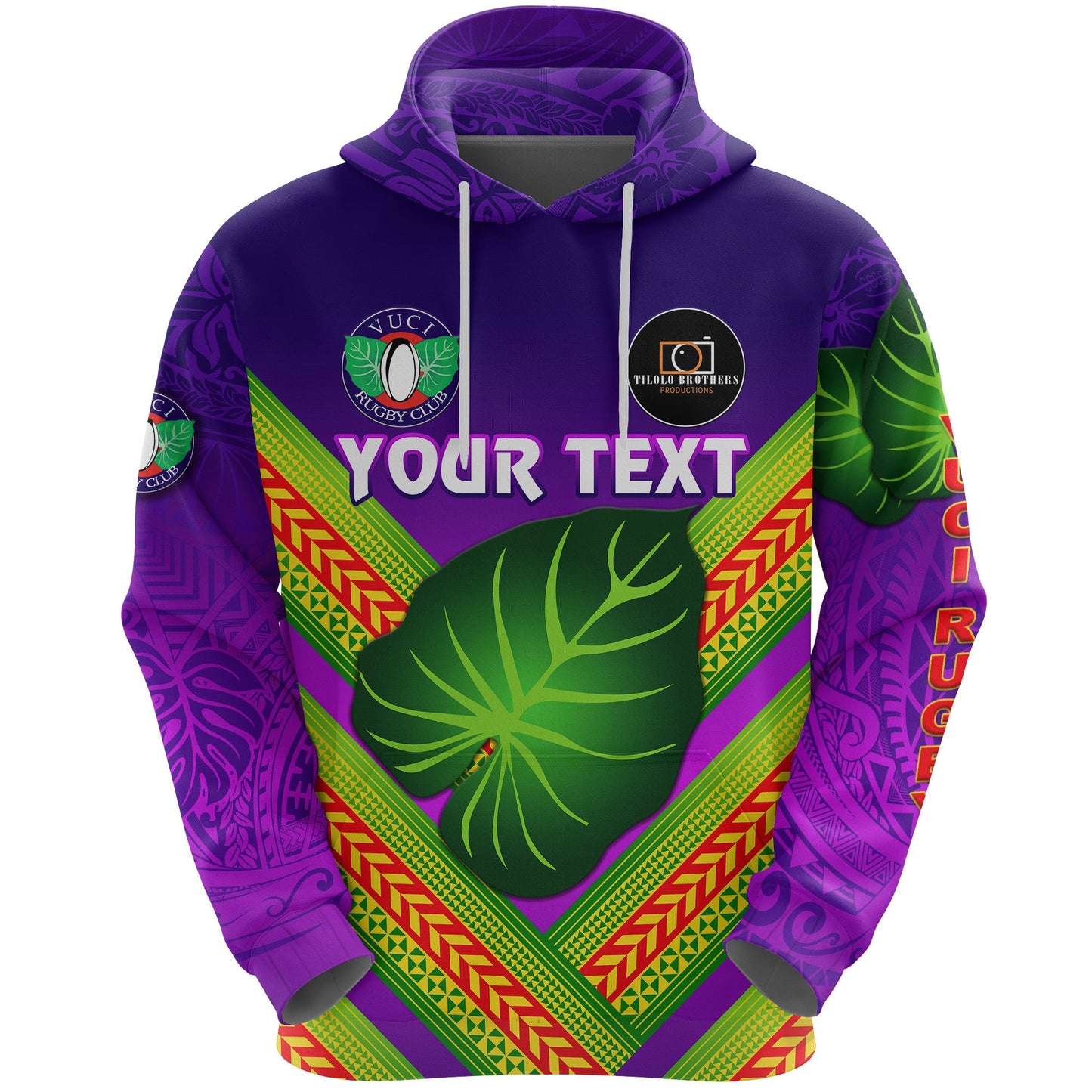 ( Personalised) Fiji Vuci Rugby Club Hoodie Creative Style Purple
