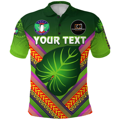 Custom Personalised Fiji Vuci Rugby Club Polo Shirt Creative Style - Green