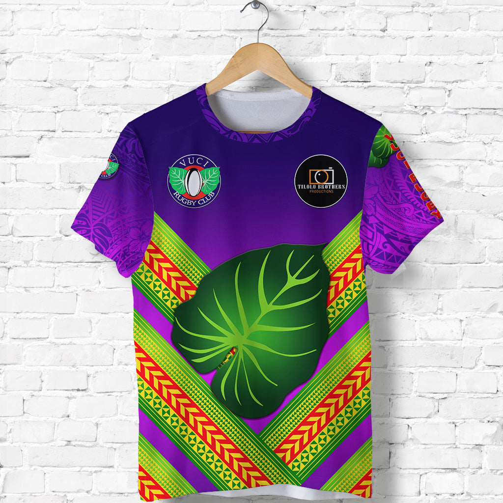 (Custom Personalised) Fiji Vuci Rugby Club T Shirt Creative Style Purple, Custom Text And Number