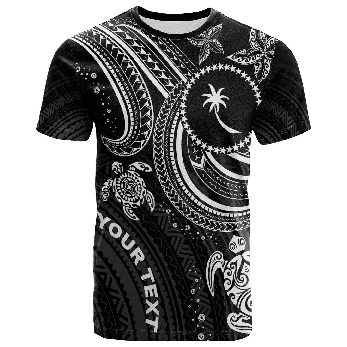 Chuuk Custom Personalised T-Shirt - White Turtle