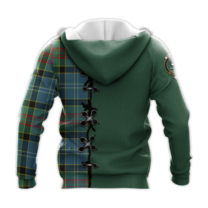 Printivon Walkinshaw Tartan Hoodie Lion Rampant And Celtic Thistle Style