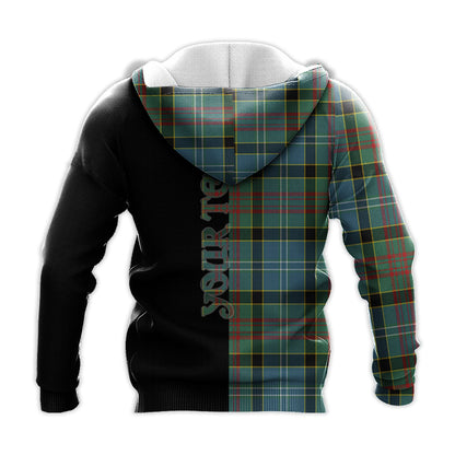 Printivon Walkinshaw Tartan Personalize Half Hoodie