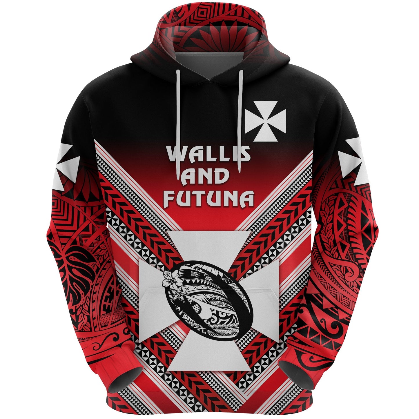 Wallis and Futuna Rugby Hoodie Creative Style