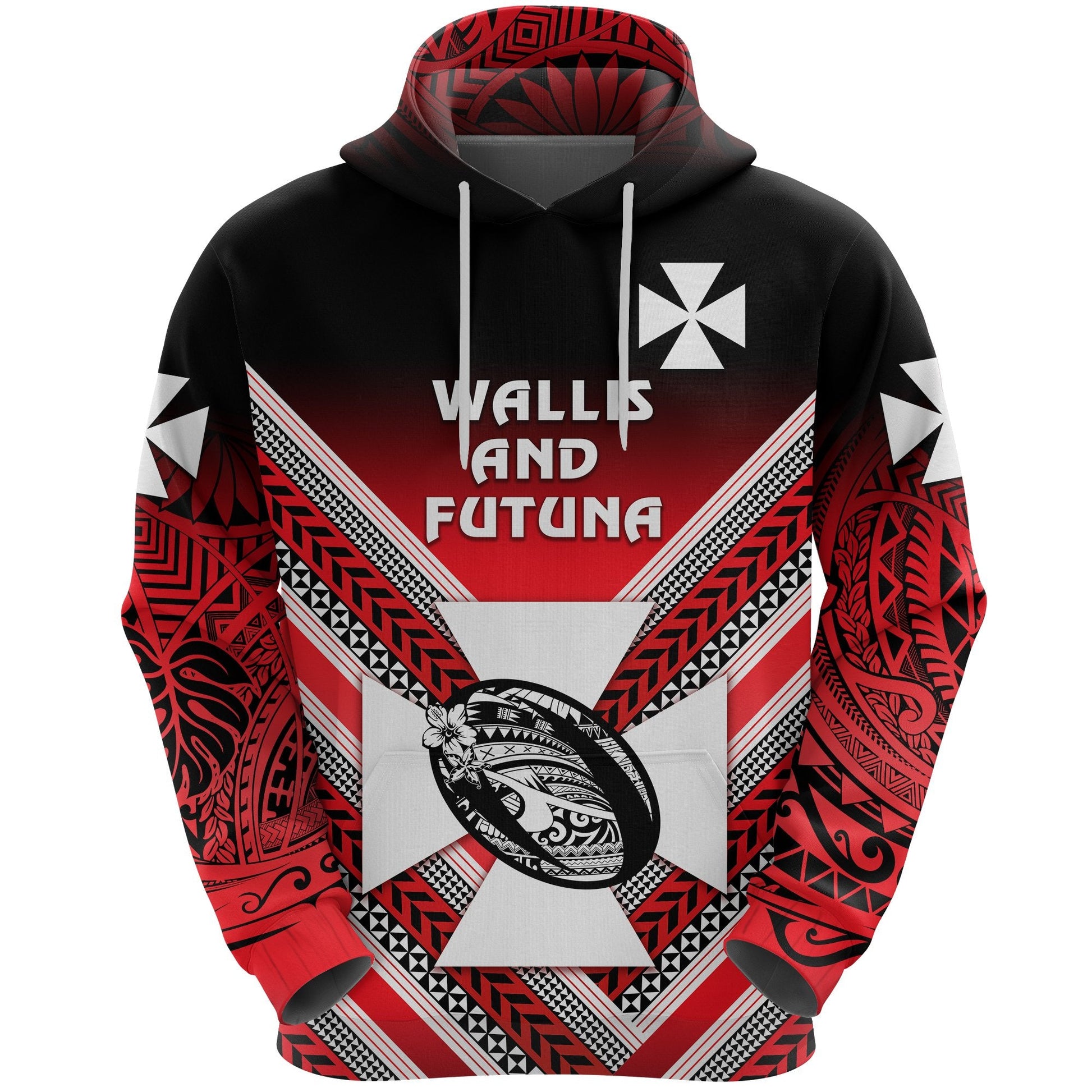 Wallis and Futuna Rugby Hoodie Creative Style
