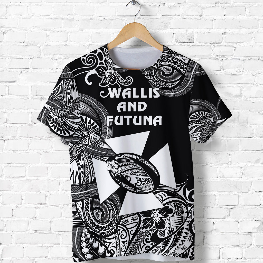 Wallis and Futuna Polynesian T Shirt Unique Style Black