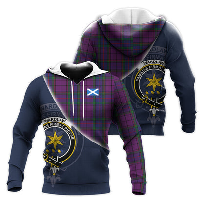 Printivon Wardlaw Tartan Scottish Crest Hoodie
