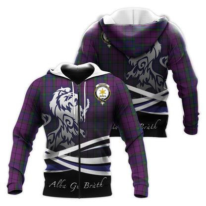 Printivon Wardlaw Tartan Scottish Lion Hoodie