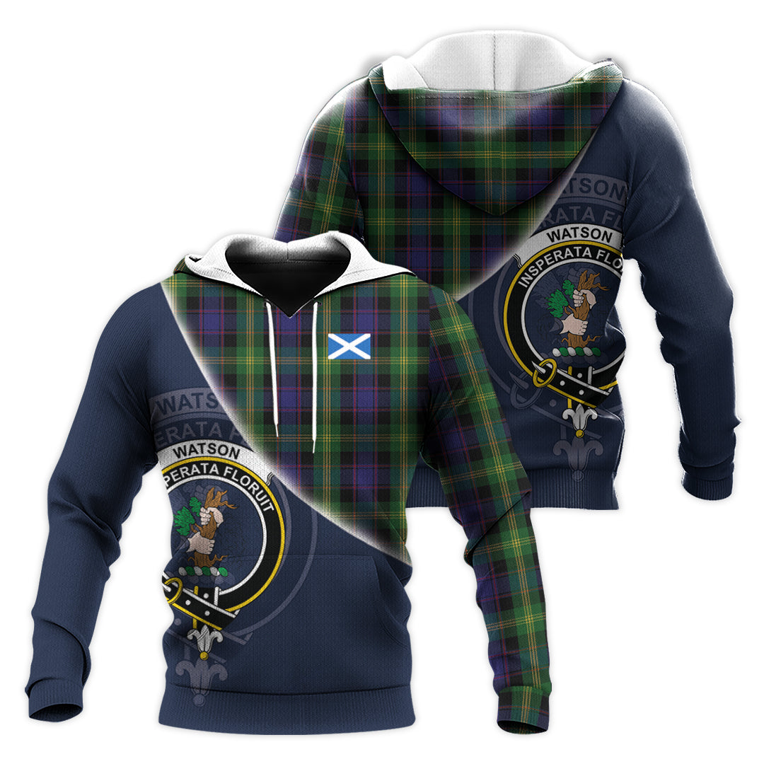 Printivon Watson Tartan Scottish Crest Hoodie