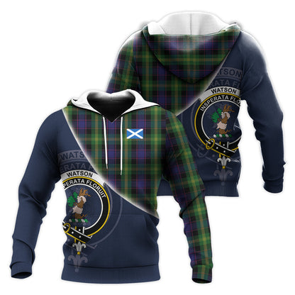Printivon Watson Tartan Scottish Crest Hoodie