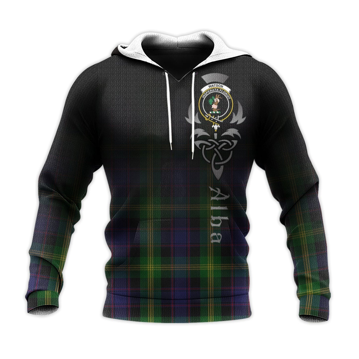 Printivon Watson Tartan Crest Alba Celtic Hoodie