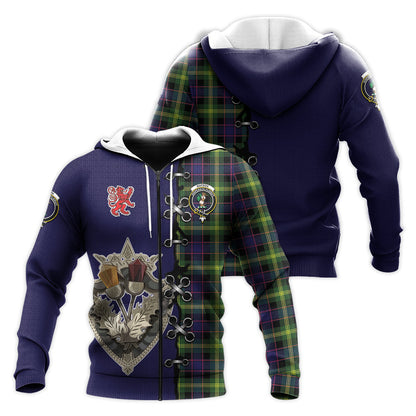 Printivon Watson Modern Tartan Hoodie Lion Rampant And Celtic Thistle Style