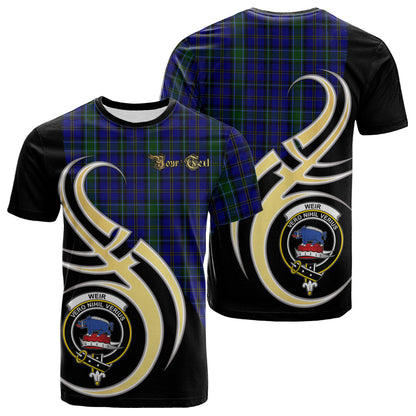 Printivon Weir Tartan Crest Believe In Me T Shirt