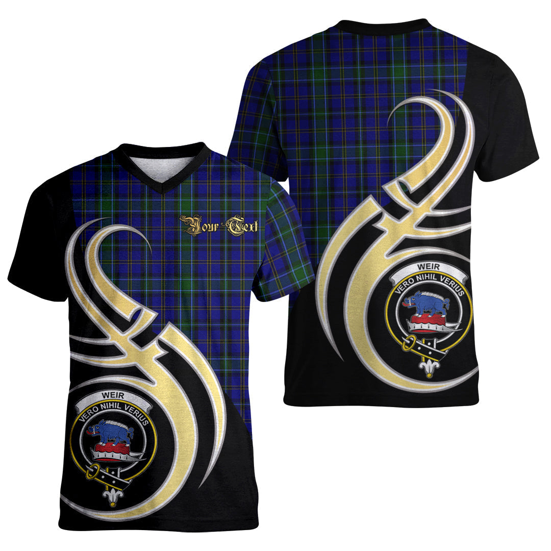 Printivon Weir Tartan Crest Believe In Me T Shirt