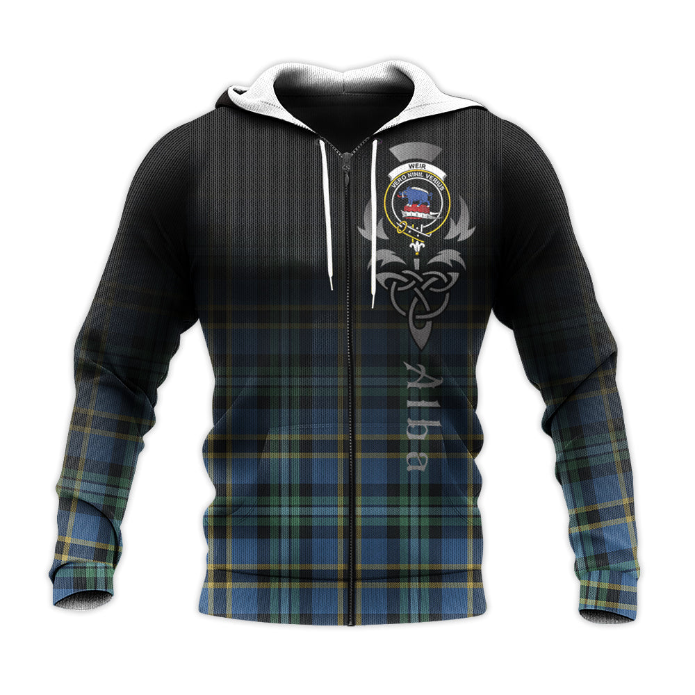 Printivon Weir Ancient Tartan Crest Alba Celtic Hoodie