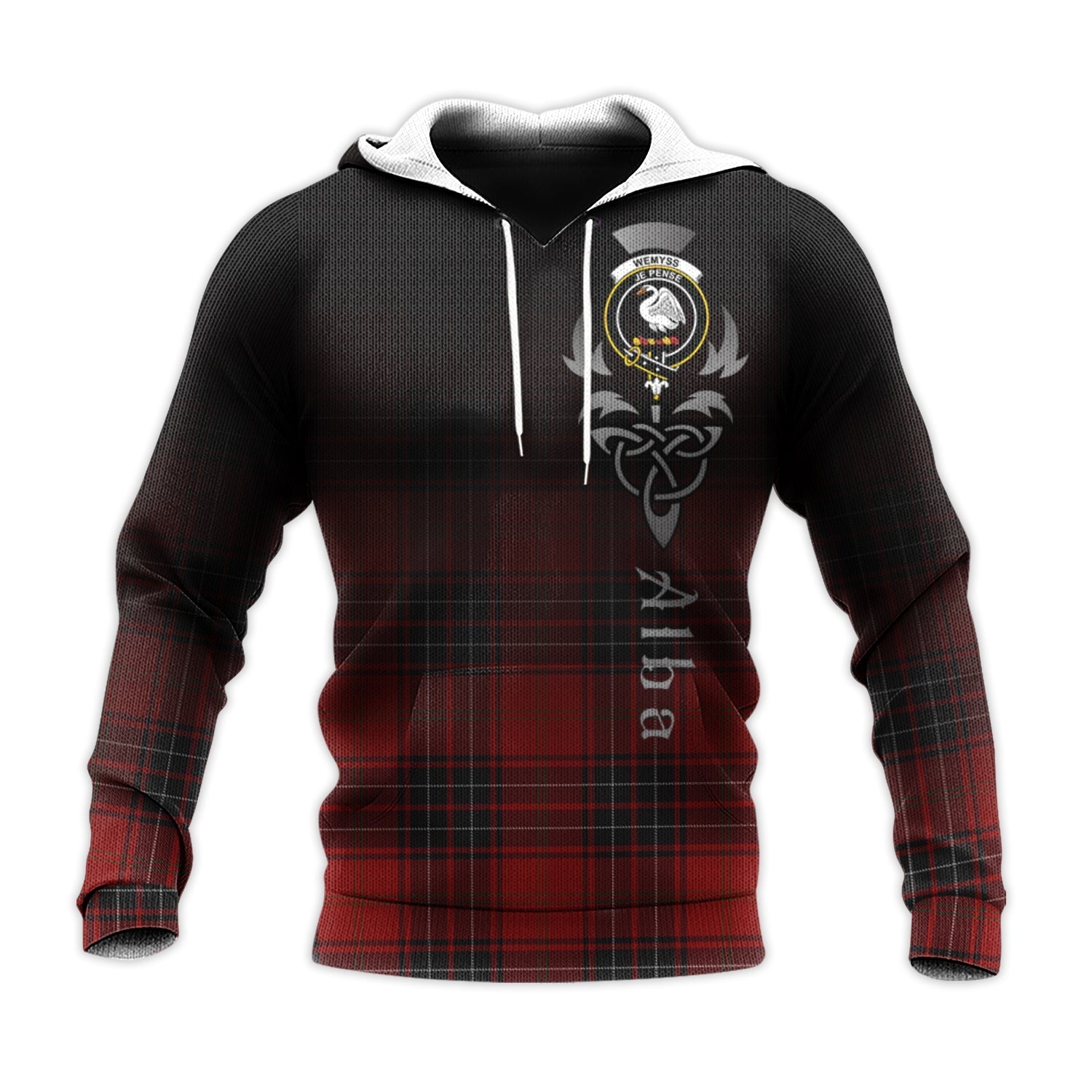 Printivon Wemyss Tartan Crest Alba Celtic Hoodie