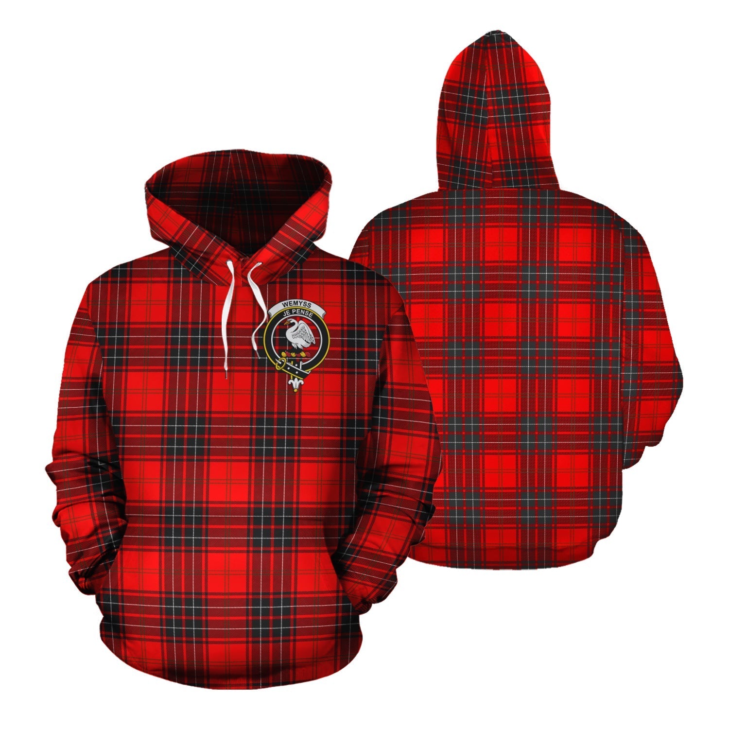 Printivon Wemyss Modern Tartan Hoodie
